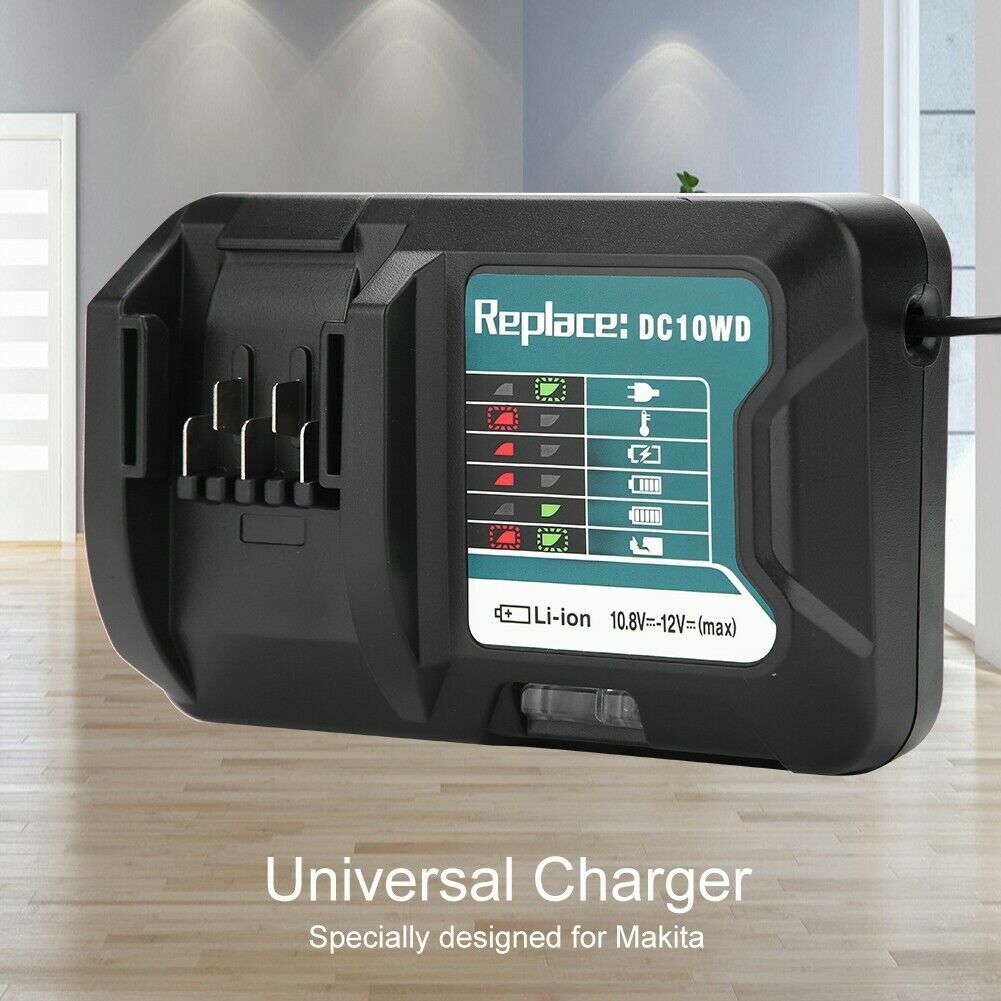 For Makita BL1021B BL1016 DC10WD DC10WC 10.8V 12V Battery Charger