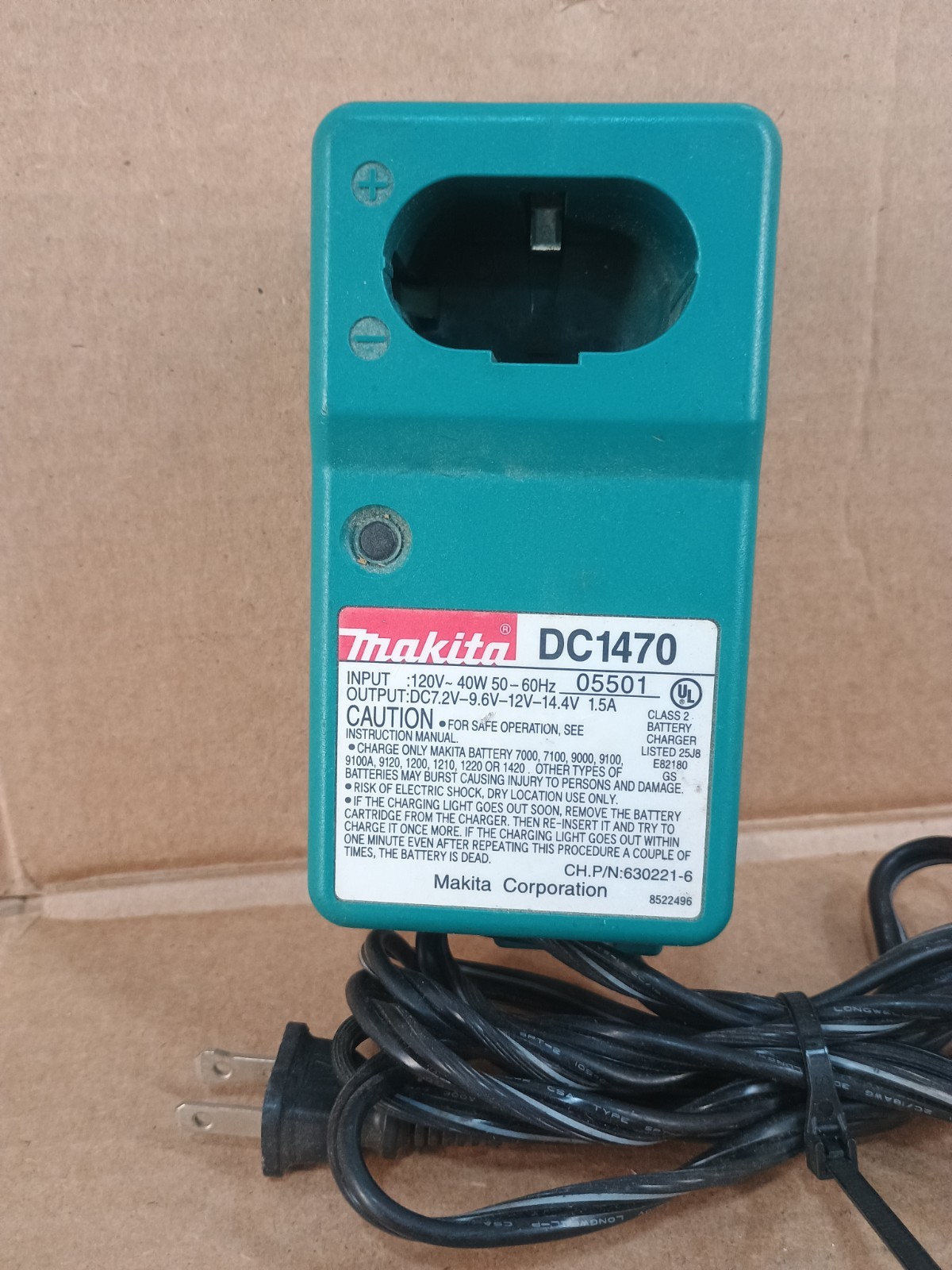 MAKITA DC1470 Battery Charger 7.2V 9.6V 12V 14.4V NiCd Corded OEM