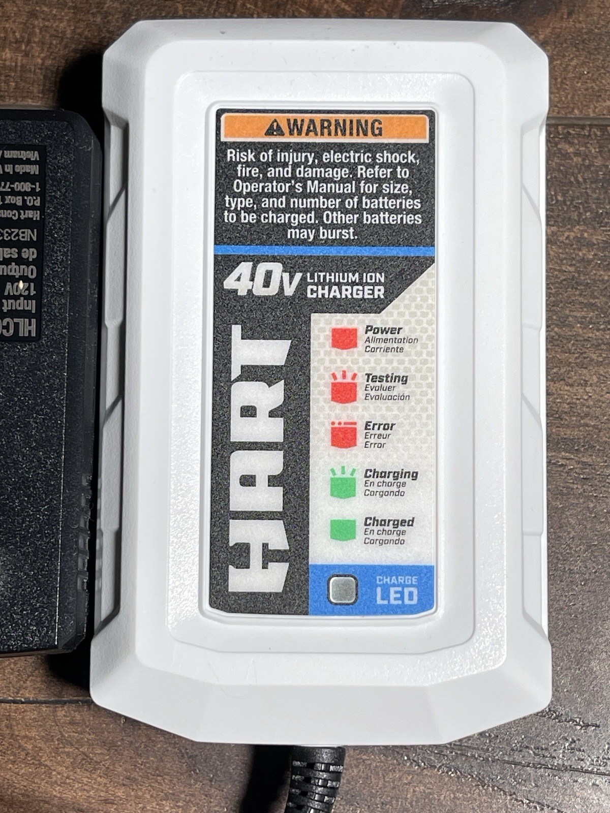 HART 40V Multi Battery Compact Charger HLCG01VNM – OEM Lithium-IonNEW OPEN BOX