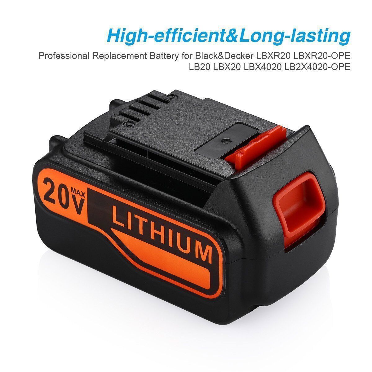 5.0Ah 20V LB2X4020 Battery FOR Black and Decker 20V MAX Lithium LBXR20 LBX20 US