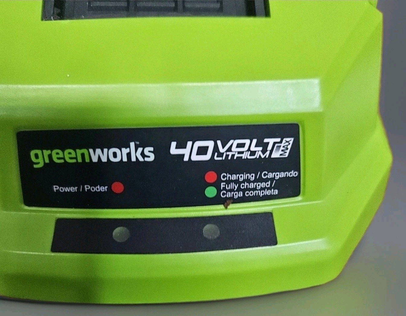 Greenworks 40 Volt Battery Charger Lithium Max Model 29482
