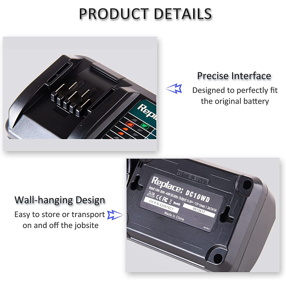 For Makita DC10WD CXT 12V MAX Li-ion Battery Charger BL1041B BL1021 1016 10.8V