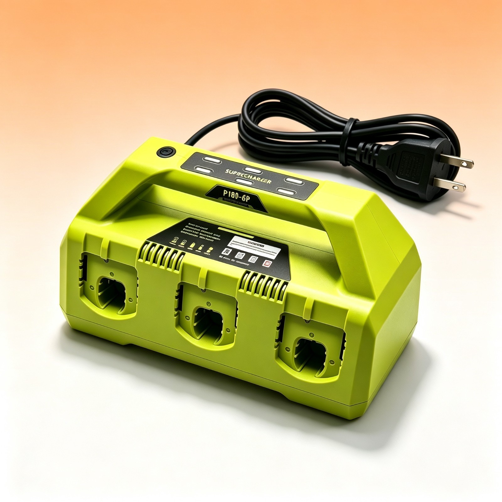 4A 6-Port Rapid Charging Station Compatible with Ryobi 18V P135 PCG005 P118 P117