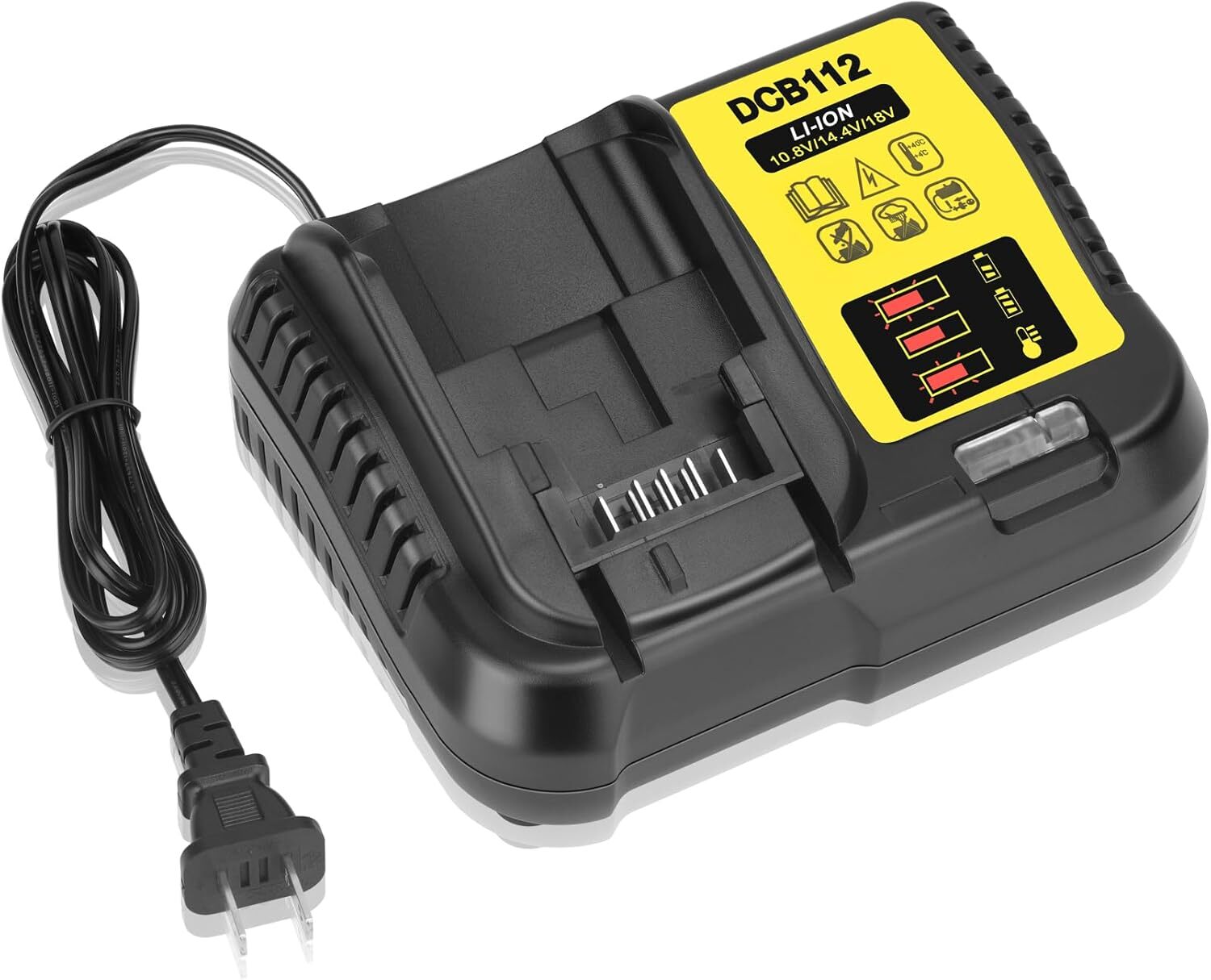New 12V & 20V DCB112 Charger For Dewalt Max Li-ion Battery DCB205 DCB200 DCB206