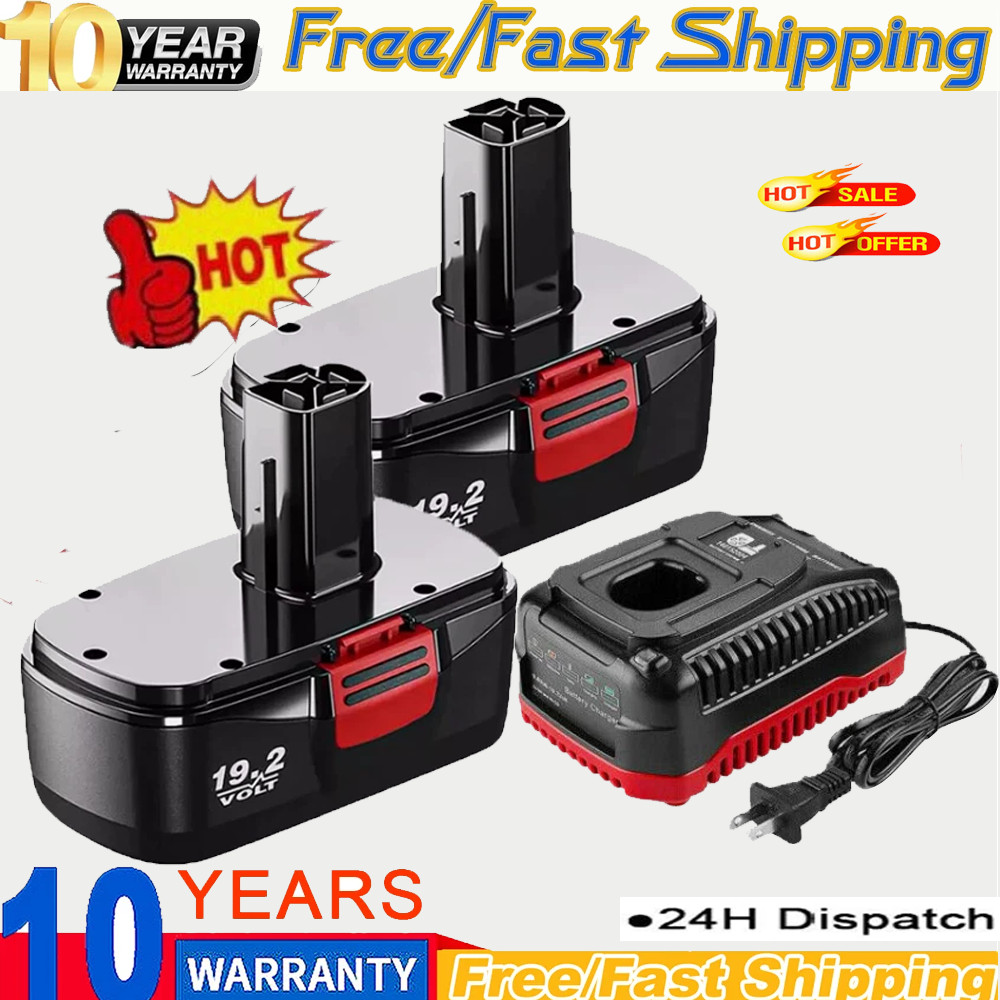 2Pack For Craftsman 19.2 Volt Battery C3 DieHard 130279005 11376 130279003 11375