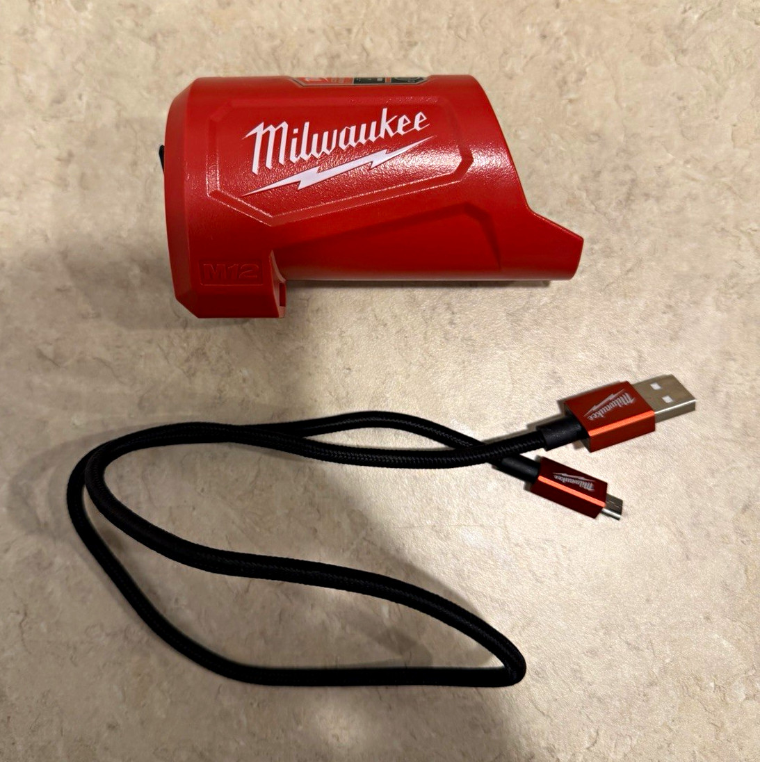 New Milwaukee 48-59-1201 M12 Compact Charger & Power Source 12V USB
