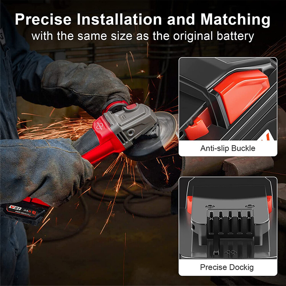 3.0AH Battery Fit For-Milwaukee M18 18V Lithium-ion Extended Capacity 48-11-1860