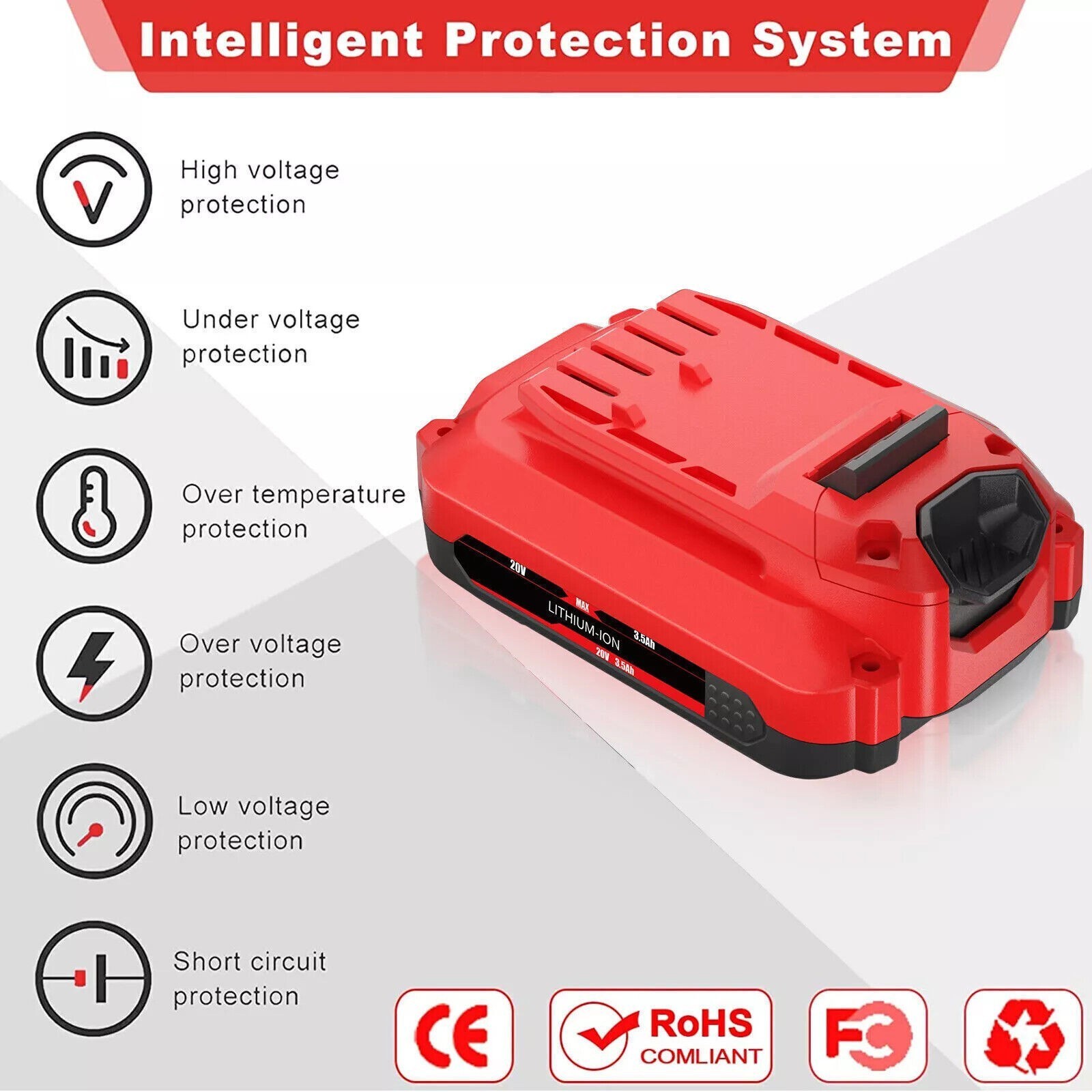 V20 20 Volt MAX Lithium Battery / Charger CMCB204 CMCB202 CMCB203 For Craftsman