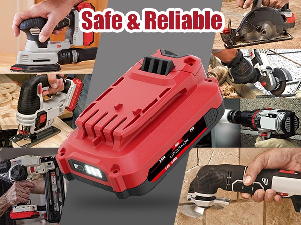 PACK For PORTER CABLE 20V 8.0Ah Battery Lithium-Ion PCC680L PCC685L
