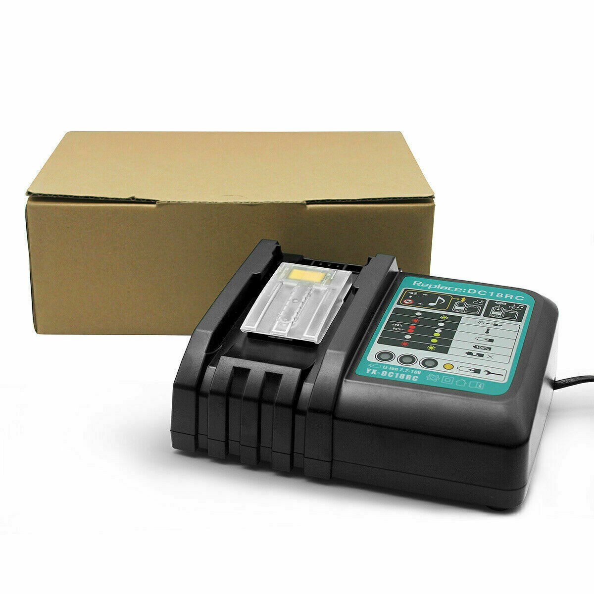 DC18RC 14.4V-18V Li-Ion Battery Charger For Makita DC18RC DC18RD DC18RA DC18SD