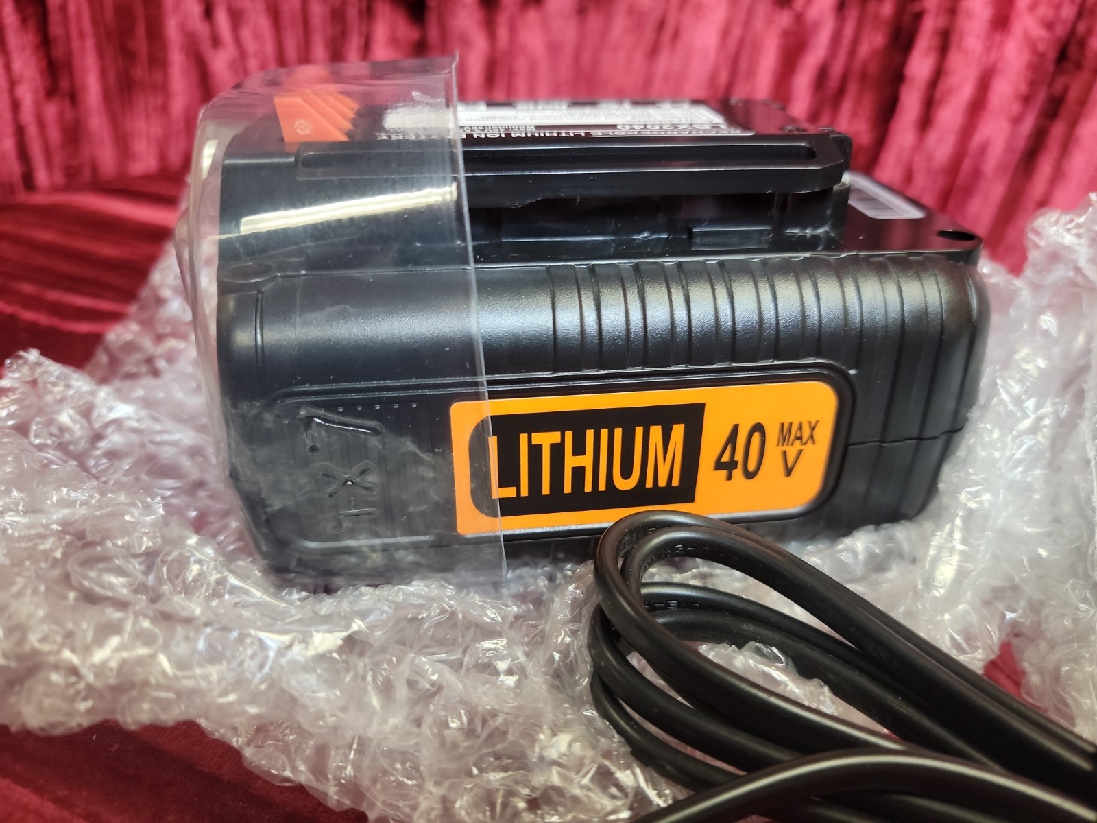 Battery 40V 3.5A LBX2040 Replacement Black and Decker 40V Max Lithium Battery