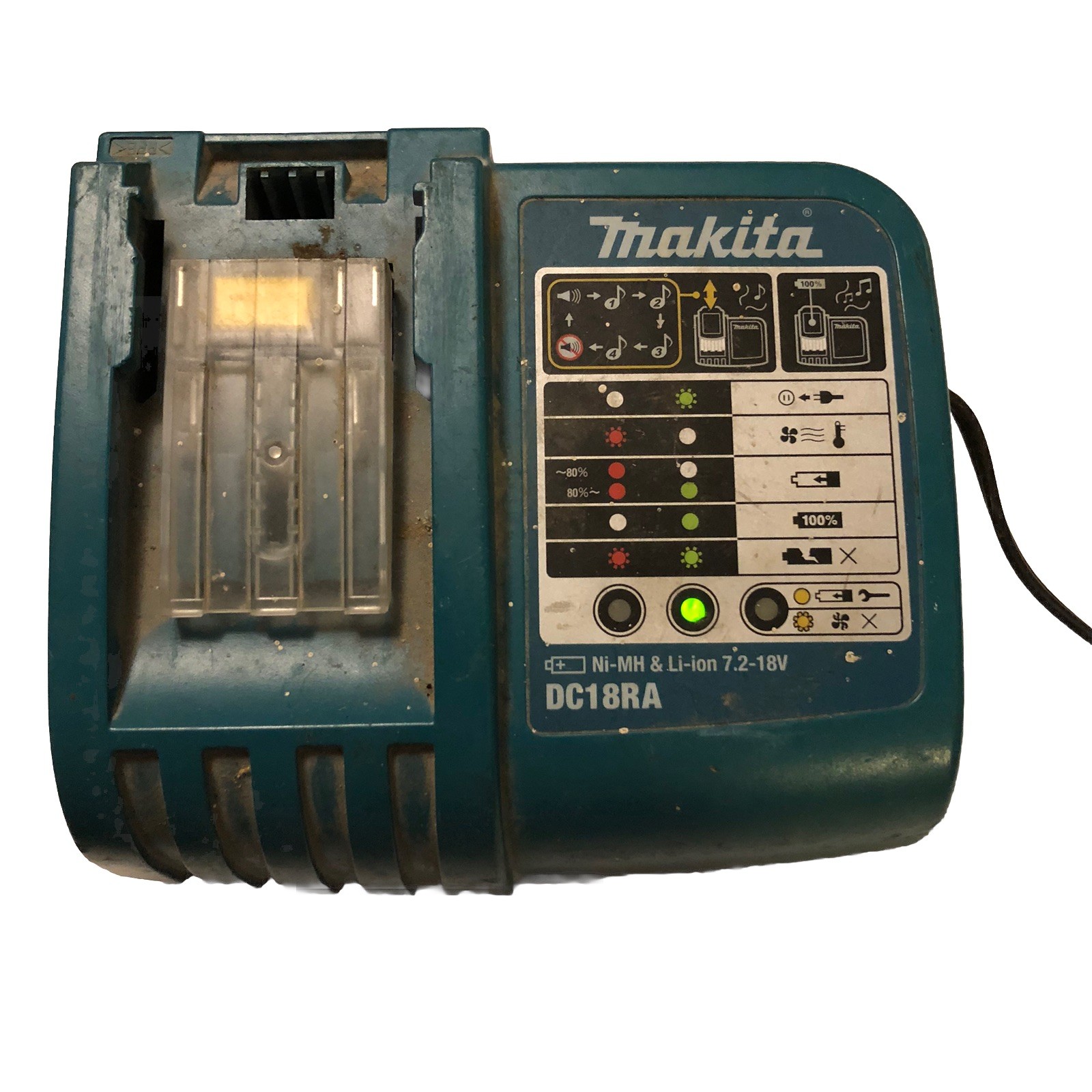 Makita DC18RA 7.2-18V Li-ion & Ni-MH Rapid Battery Charger Genuine OEM