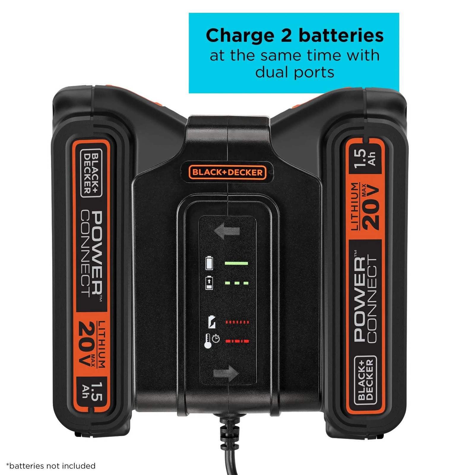 BLACK+DECKER Dual Charger – BDDC201B