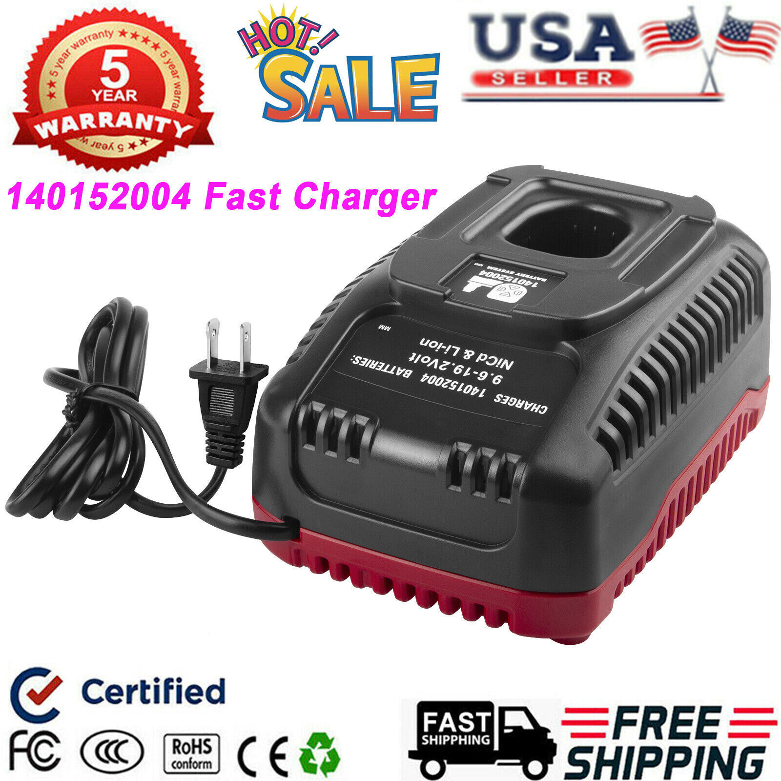 Fast Charger For Craftsman C3 19.2 Volt Lithium NiMh XCP Battery 140152004 11375