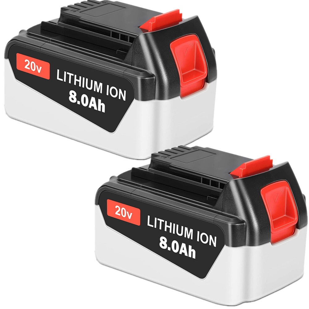 20V Max 8.0Ah Lithium Ion Battery Pack FOR BLACK + DECKER LB2X4020 LBXR20 LBX20