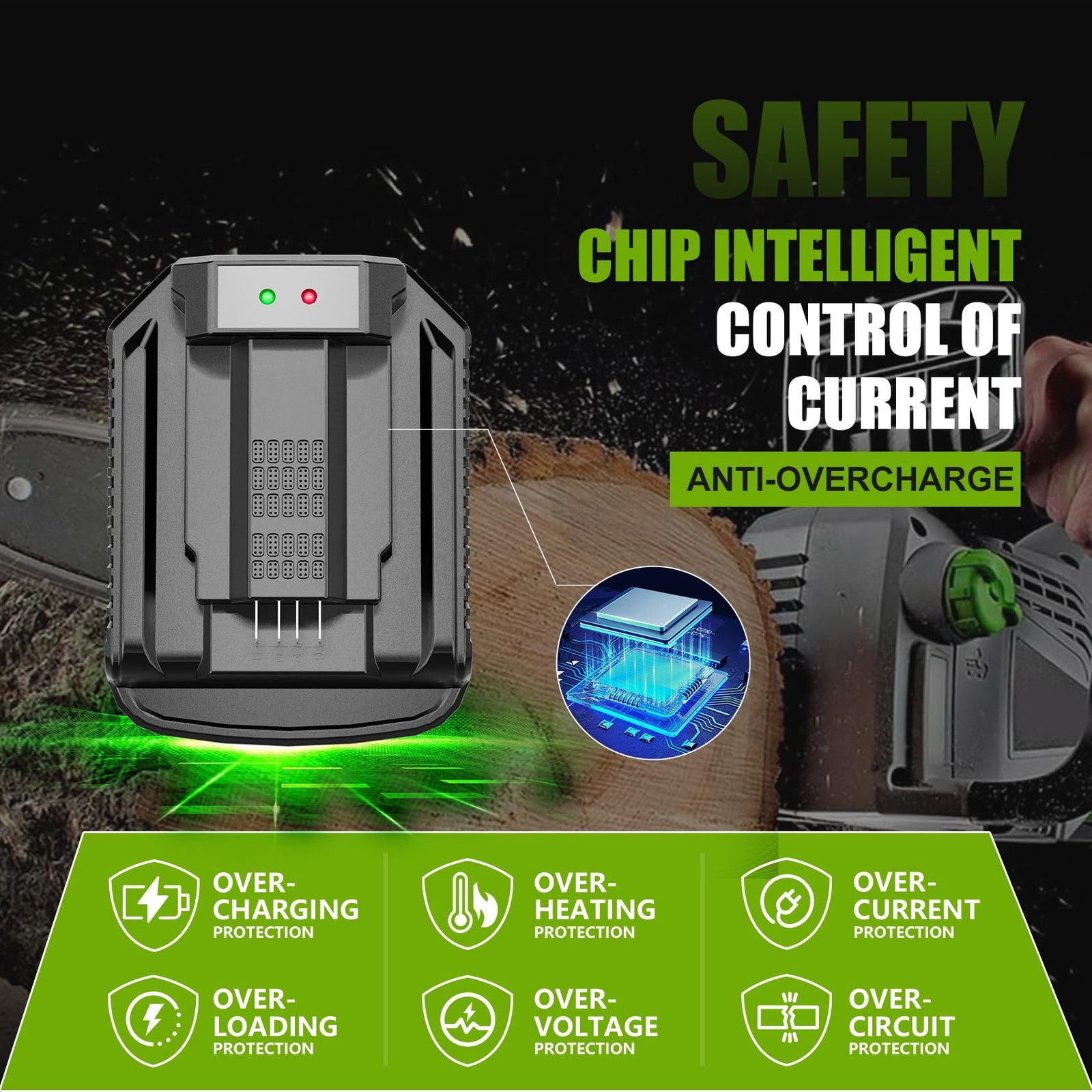 CH2100 4.0A Rapid Charger Replacement for EGO 56V Battery BA2800T BA4200T BA1400