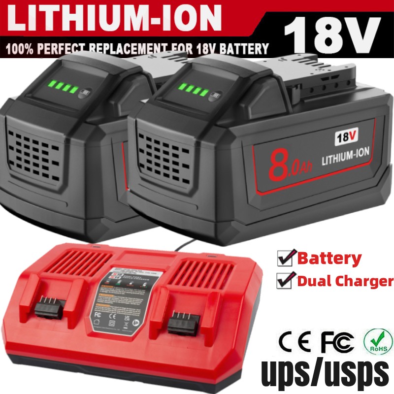 PACK 12.0Ah For Milwaukee For M18 18V Extended Capacity Battery 48-11-1860 US