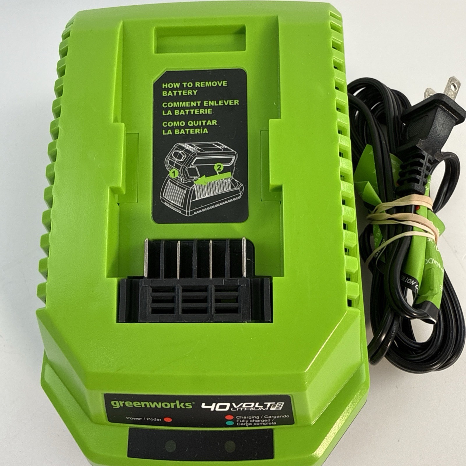 Greenworks 40V OEM Battery Charger Model 29482 Lithium-Ion Tested
