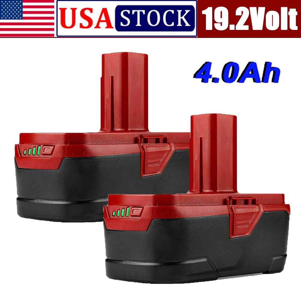 2x 4.0Ah For Craftsman PP2030 C3 19.2V Lithium-Ion XCP Battery 11375 130279005