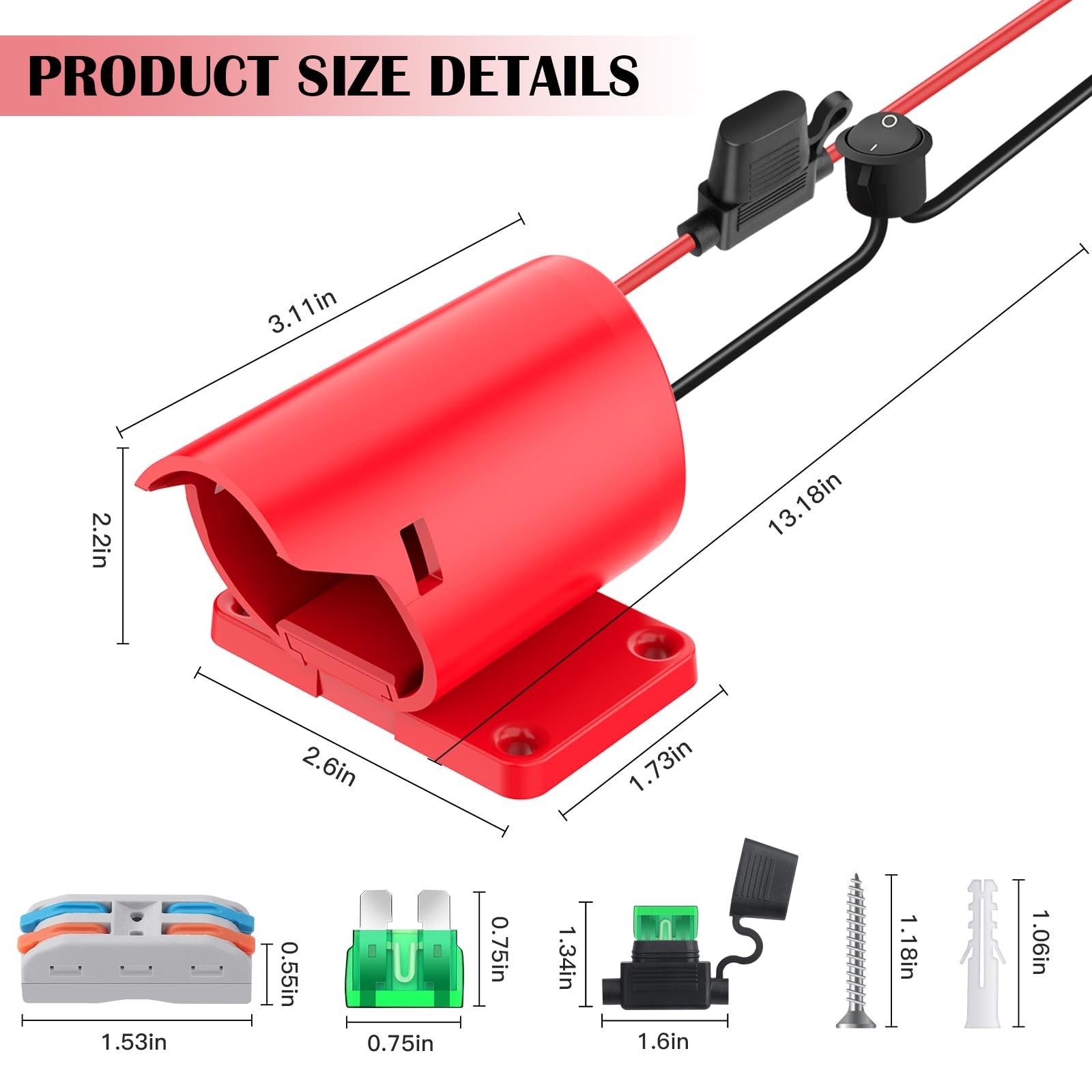 Tanheyin 12V Adapter For Power Wheel Adapter Compatible Milwaukee M12 Battery