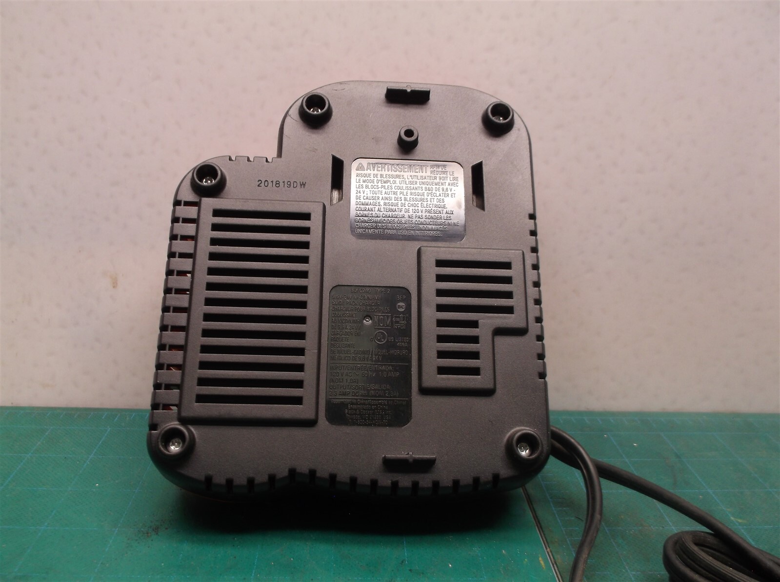 Black & Decker 9.6V – 24V Firestorm Rapid Battery Charger 1 Hour BDFC240