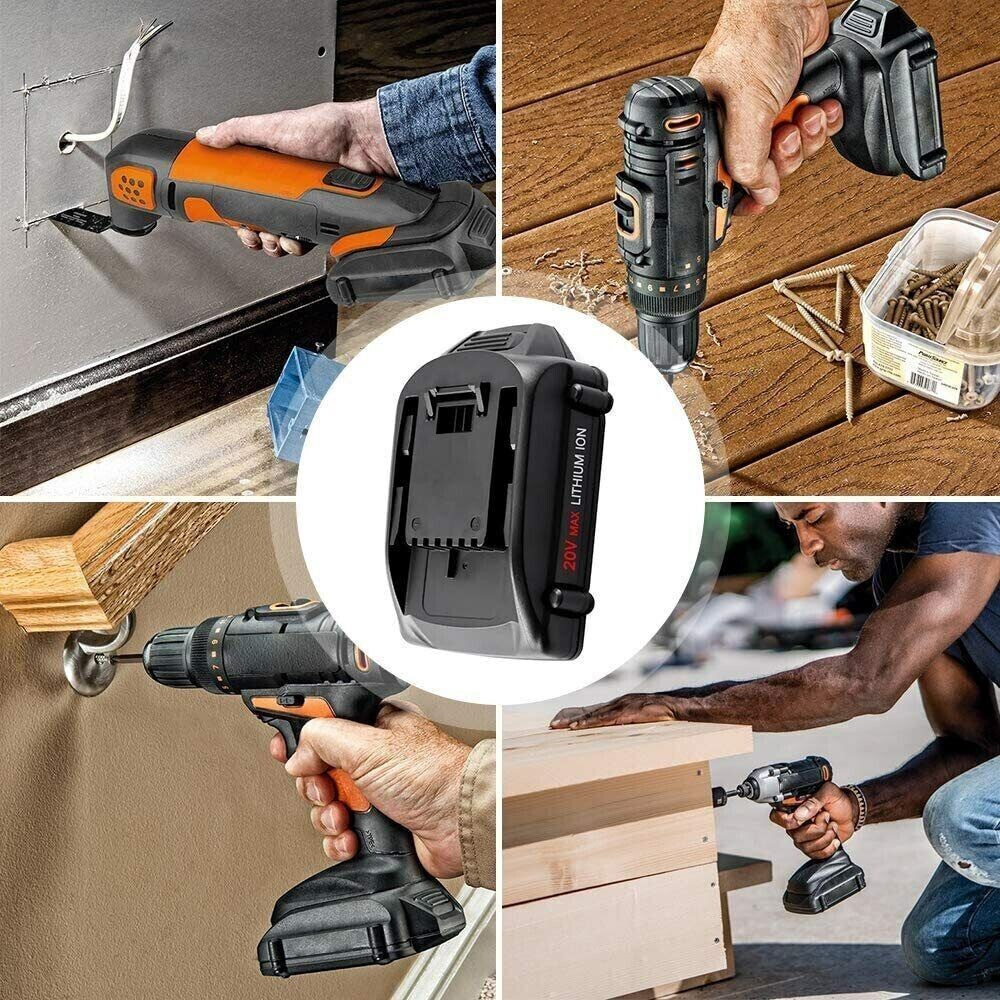 1~4Pcs For WORX 20V MAX Extend Lithium Battery WA3520 WA3525 WA3575 WG155 WG540
