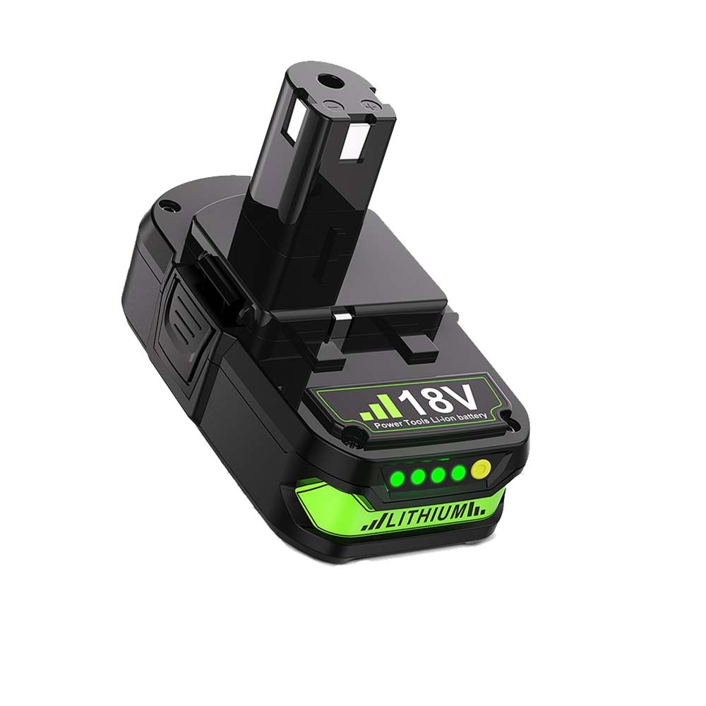 1~2PCS 8.0Ah For Ryobi P108 18V Compact Lithium-ion Battery Charger 8000mAh P107