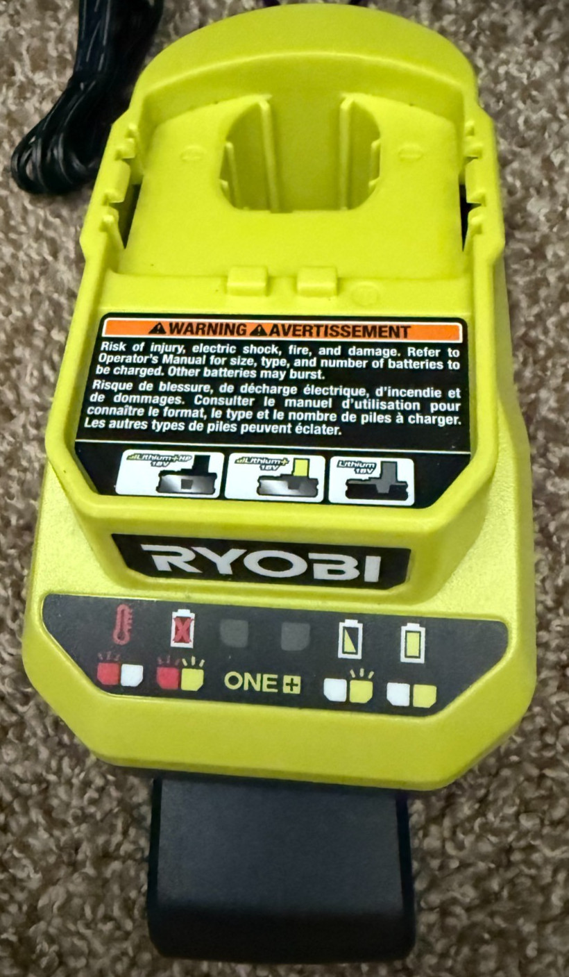 Ryobi PCG002 18V ONE+ Lithium-Ion FAST Battery Charger OEM