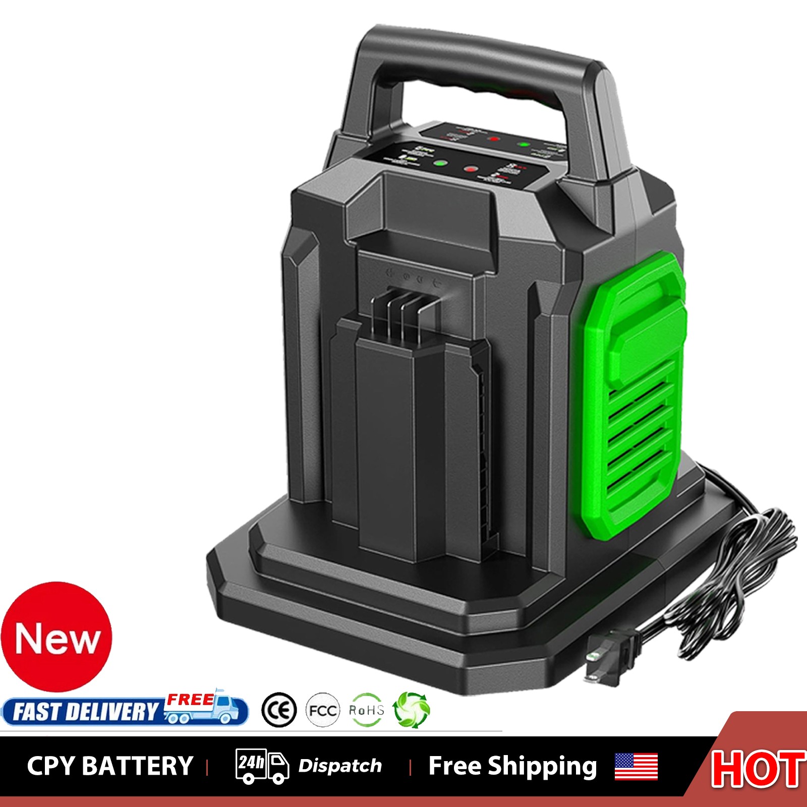 Fast Dual Port Charger CH2800D for EGO Power+ 56V Cordless Lithium-ion Battery