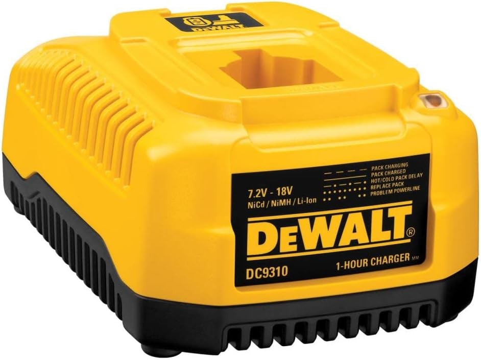DEWALT Charger for 7.2V-18V Battery, 1-Hour Fast Charging (DC9310)
