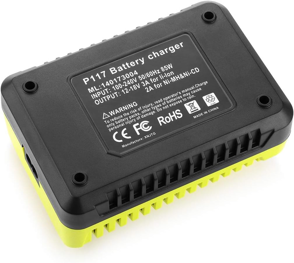 12V-18V P117 Charger for Ryobi One+ Battery P102 P109 P145 P190 Rapid Charging
