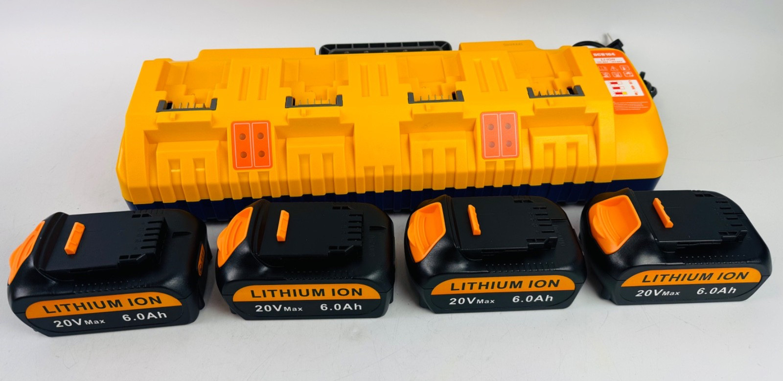 Replacement for Dewalt 20V Battery Charger Station DCB104 Battery Charger Kit wi