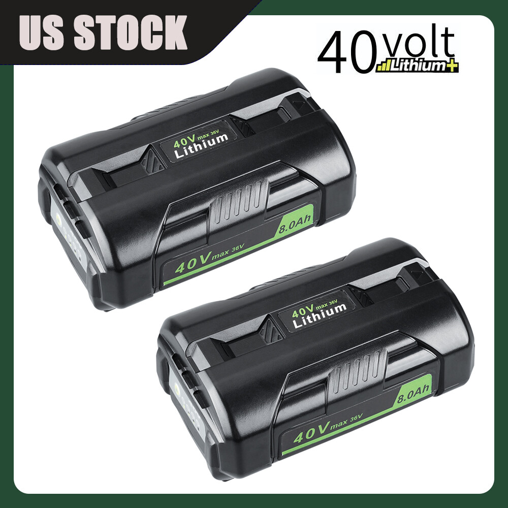 2 PACK 40V 8.0Ah For Ryobi Lithium-Ion Extended Capacity Battery OP4050 OP40261