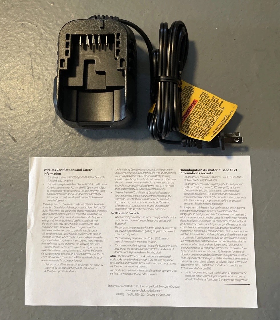 DeWalt 12V / 20V Compact Battery Charger Model# DCB1102 New