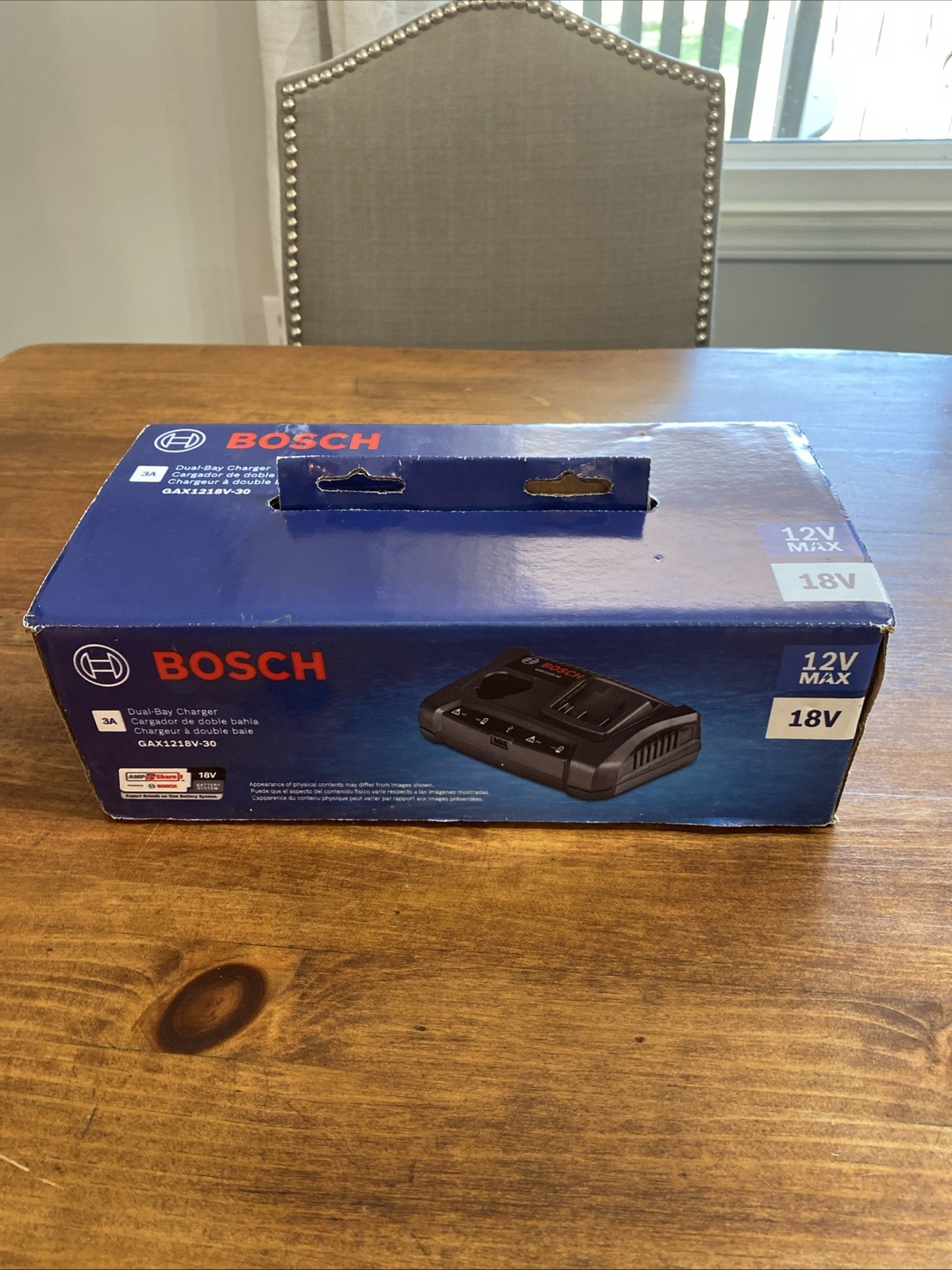 New Bosch Gax1218v-30 Lithium Ion Battery Charger 12v Max 18v New in Box Black