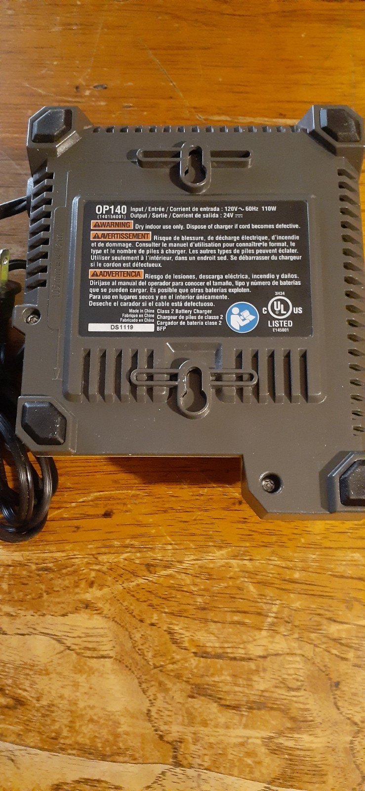 Ryobi Lithium 24V Battery Charger OP140 Tested FREE S/H