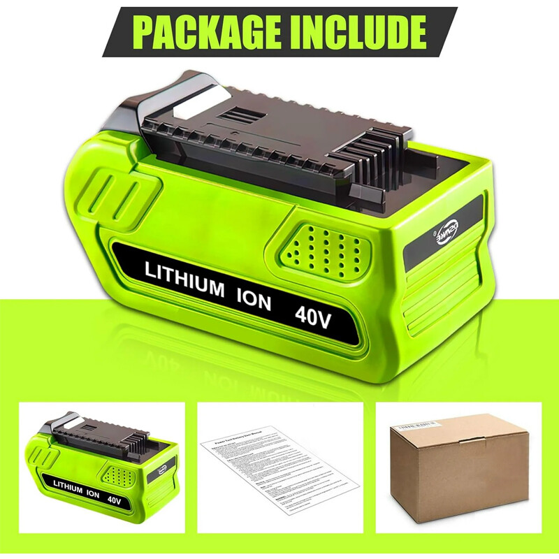 40V 6 Ah For Greenworks G-MAX Lithium Battery 29472 29462 29252 20202 40 Volt