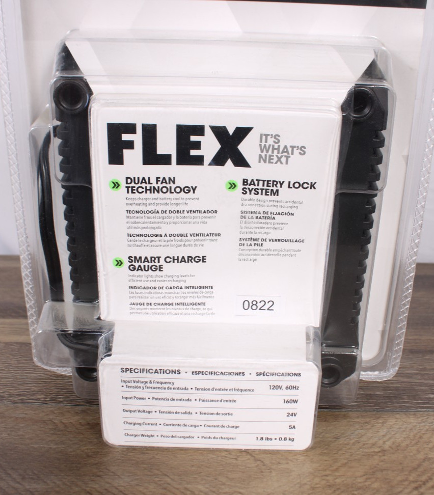 Genuine FLEX FX0411 24V 24Volt 160W Fast Rapid Quick Battery Charger Sealed