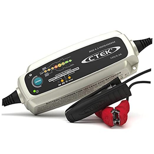 4.3 Test & Charge, 12 Volt Fully Automatic Charger with Unique Battery and