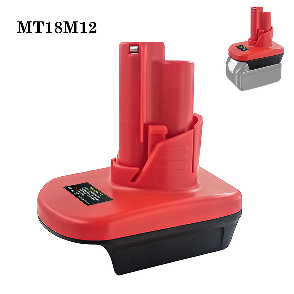 Battery Adapter for Makita 18V Li-Ion Battery Convert to Milwaukee M12 12V Tool