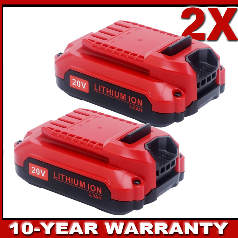 2PACK 20V 3.0AH For Craftsman 20 Volt MAX Li-ion Battery CMCB204 CMCB202 CMCB201