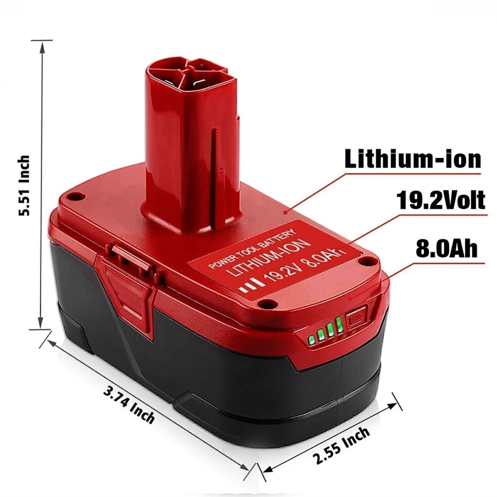 NEW For CRAFTSMAN 19.2VOLT C3 LITHIUM DIEHARD BATTERY PACK 315.PP2011 11375 1-2X