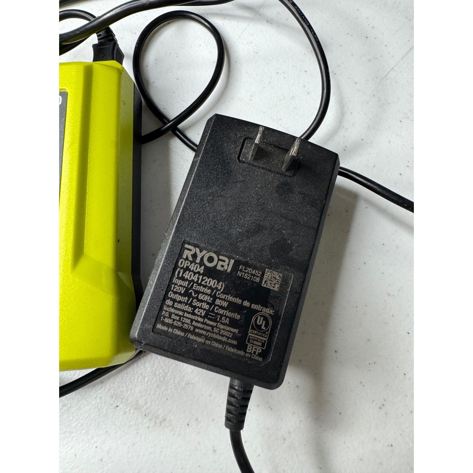 Ryobi 40V Lithium Battery Charger OP404 140412004 Green Black Power Tool Accesso