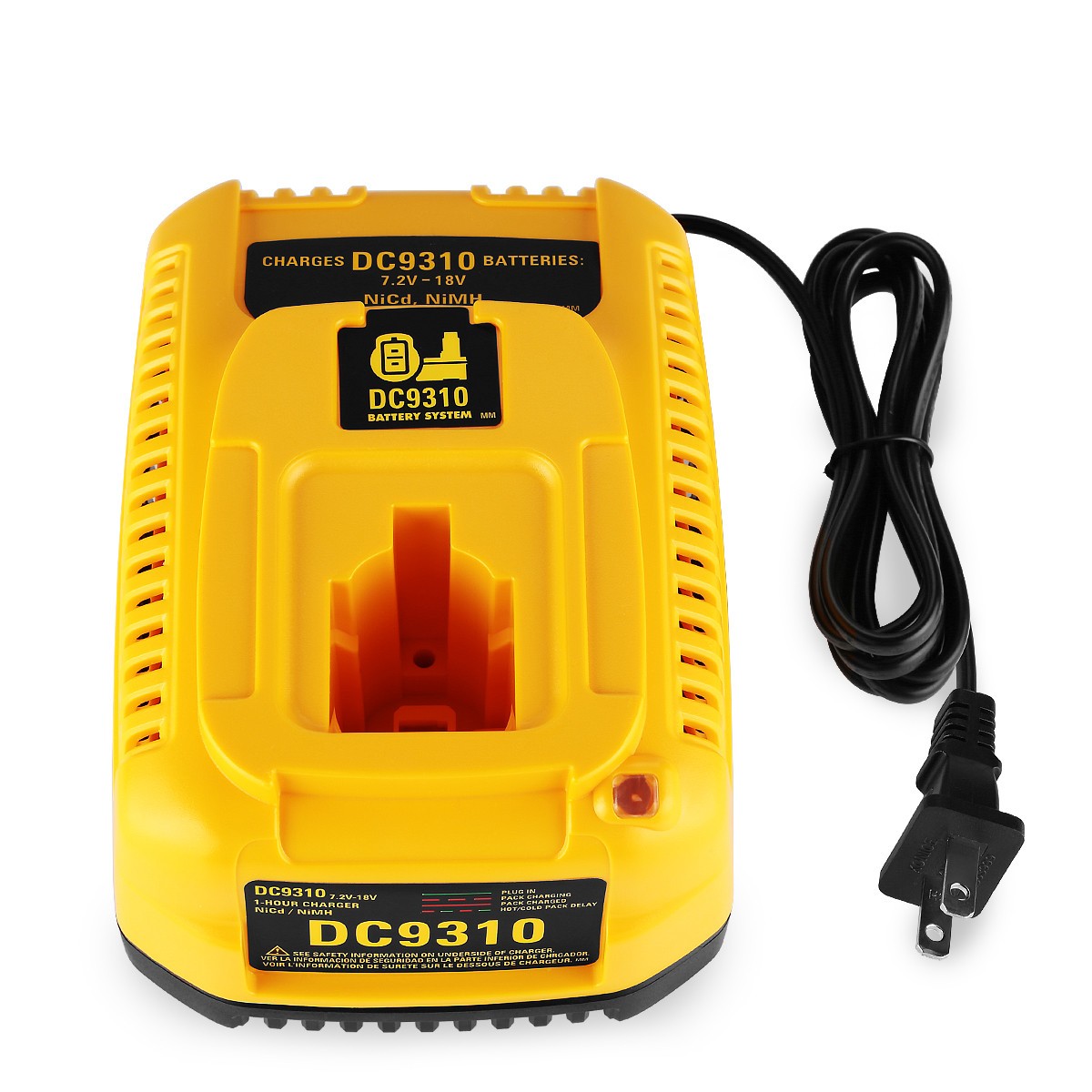 Fast Charger for Dewalt 7.2V-18V DC9310 NI-CD NI-MH Battery DC9096 DC9091 DC9320