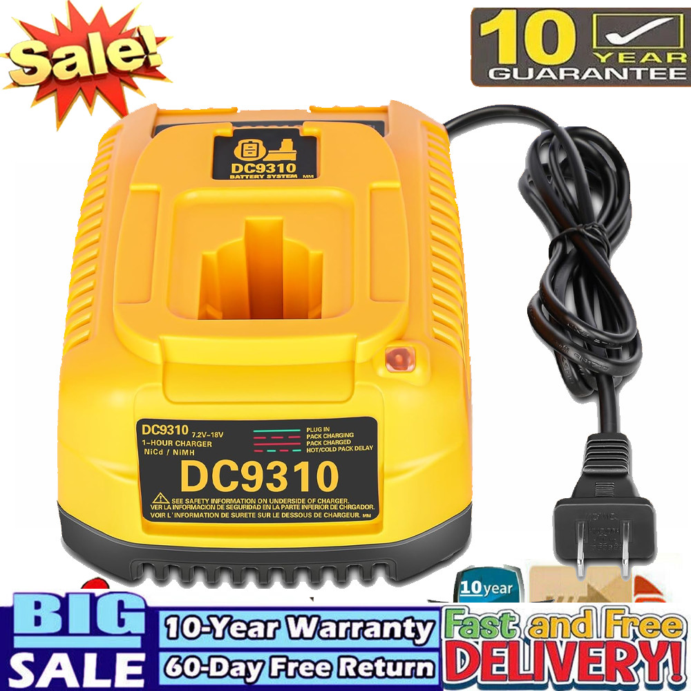NEW DC9310 Charger 18Volt for Dewalt 7.2V-18V Battery NiCd/NiMh DC9096 DC9098