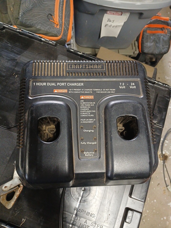 TESTED Craftsman C3 7.2-24v 1 Hour Dual Port Charger Genuine 315.115730 Working