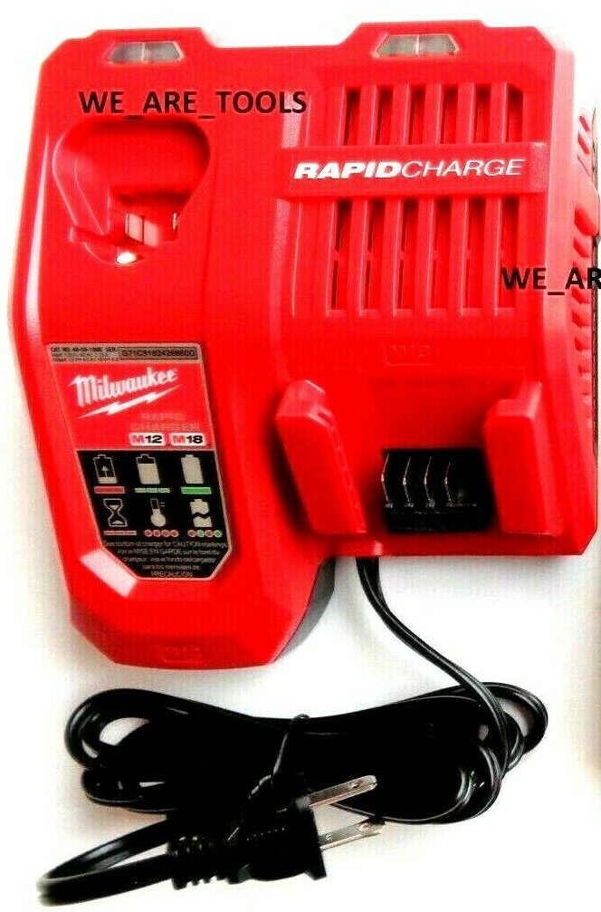 NEW GENUINE RAPID Milwaukee 48-59-1808 Charger M12, M18 18 Volt 12 Volt, 18 Volt