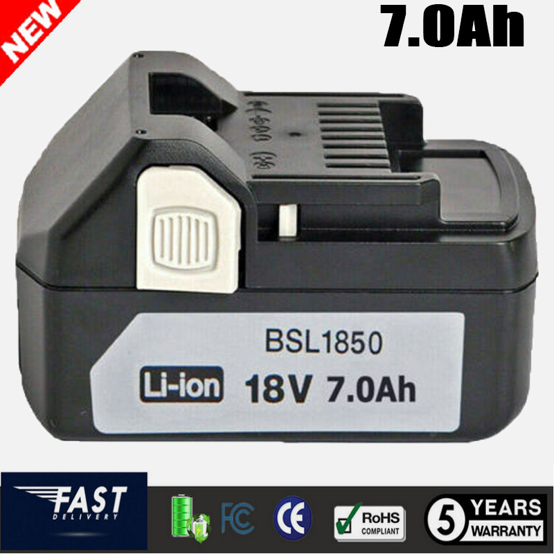 4X BSL1860 For Hitachi 18V 7.0Ah Li-ion Battery BSL1825 BSL1830 BSL1850 BSL1815