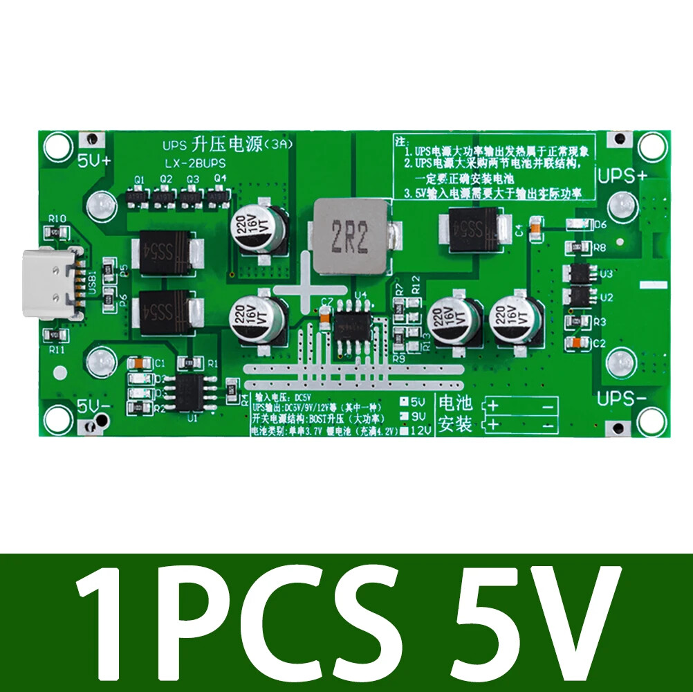 1PC Type-C 18650 Lithium Battery Charger Module UPS-15W Power Supply Converter