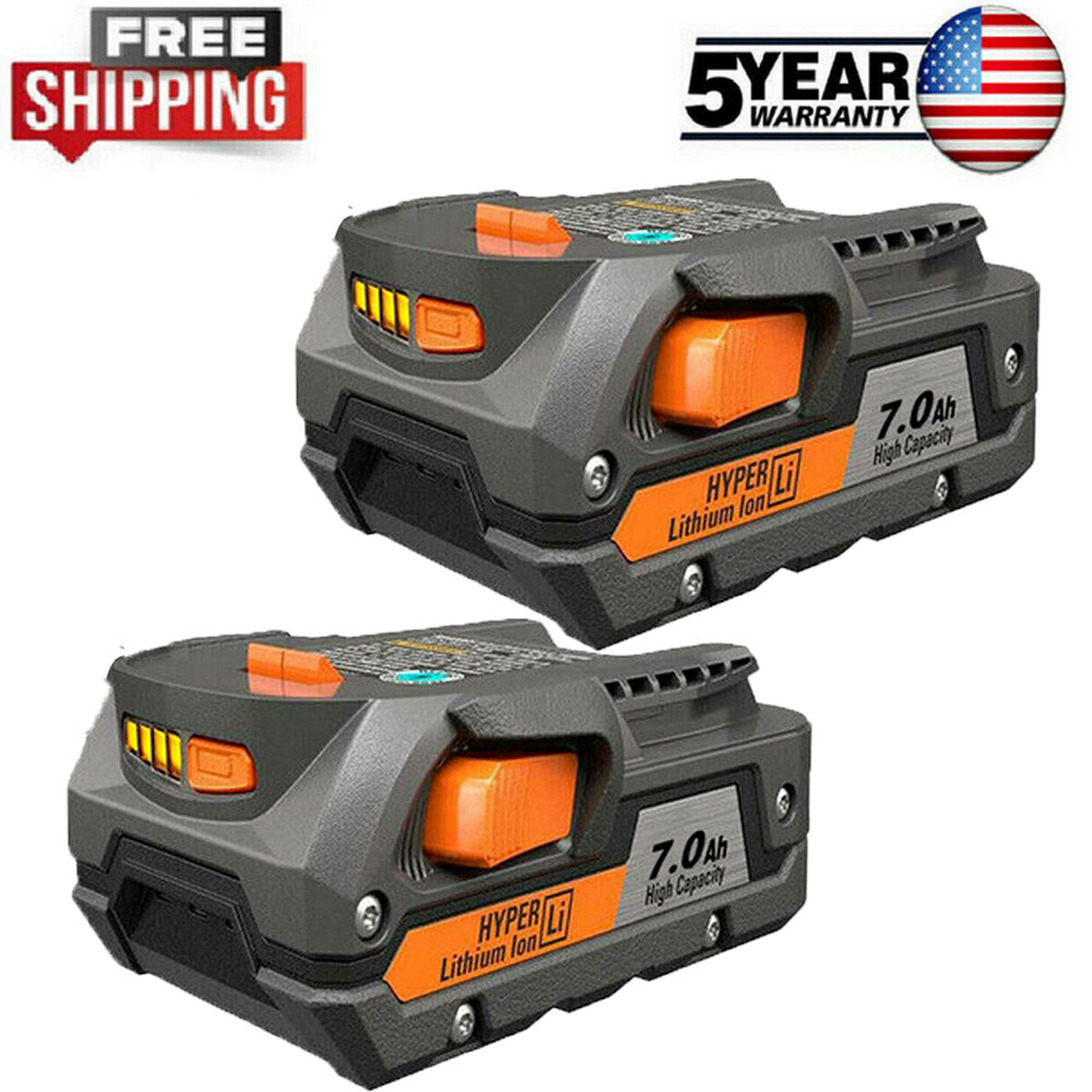 2X 18V 7.0 Ah FOR RIDGID AC840087P R840087 MAX Output Battery 18 Volt X4 R840085